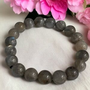 10mm Labradorite Crystal Stretchy Bracelet
